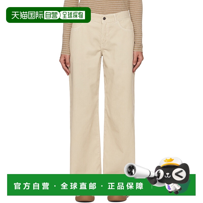 1h可退 潮奢 The Row 女士 米色 Eglitta 长裤 6525W3724