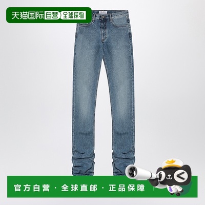 1h可退 潮奢 The Attico 女士 leg curled at 天蓝色长款下摆牛仔