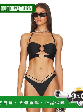潮奢 Luli Fama 女士 Loop 双抹胸比基尼上装 L767J21
