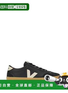 1h可退 潮奢 Veja 男士 Volley O.T. 黑色皮质运动鞋 VO2020510BB