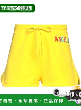 1h可退 潮奢 Moschino 莫斯奇诺 女士 短裤 yellow黄色 舒适时尚