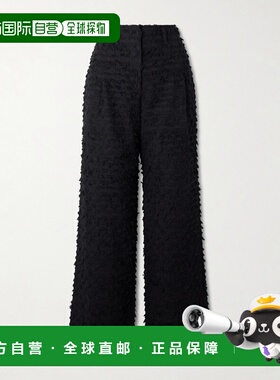 1h可退 潮奢 ULLA JOHNSON 女士 Beatrix 流苏棉质斜纹布阔腿裤 P