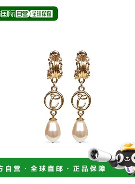CHLOÉ 女士耳饰 CH26SJE02BGL7 SS2026 金色 Chloe Brass & Glass
