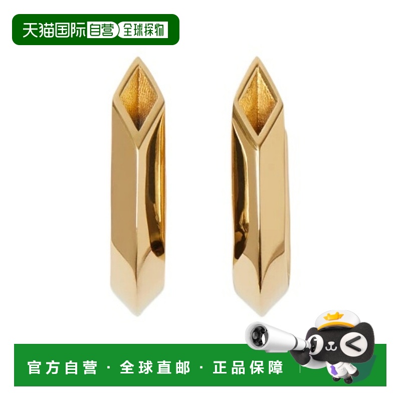 1h可退 BURBERRY 女士耳饰 80747561 AW2023 黄色 Hollow Spike雕