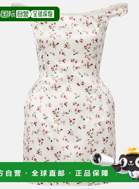 1h可退 潮奢 magda butrym 女士 花朵真丝缎面迷你连衣裙