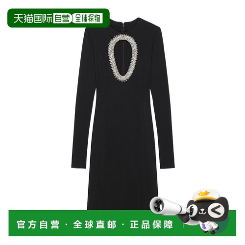 GIVENCHY 女士半身裙 BW21LW4ZGR001 SS2024 黑色 圆领长袖礼服裙