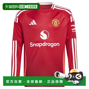 ADIDAS Manchester United 24/25主场青少年款长袖T恤 中性球衣