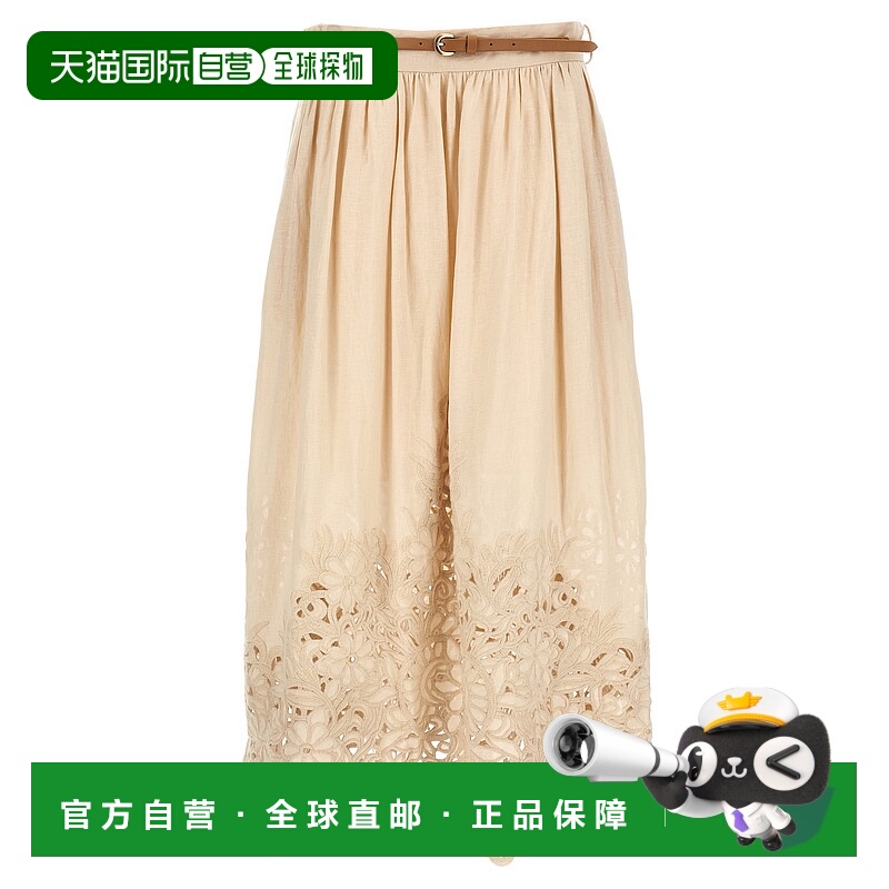 潮奢 ZIMMERMANN 女士 Wylie 刺繡中長裙 1745SRS25