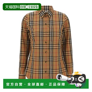 BURBERRY 女士衬衫 81118471 CO 花色 长袖格纹衬衫