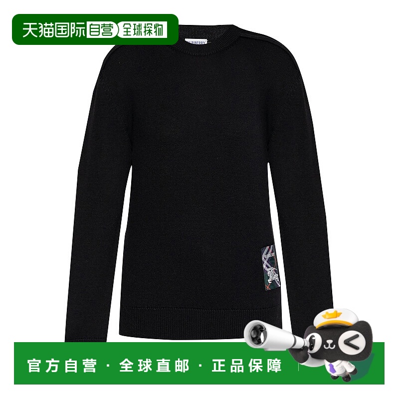 1h可退 BURBERRY 女士针织毛衣 8102687A1189 SS2025 黑色 Sp25-w