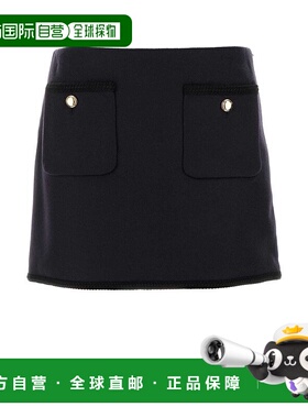 1h可退 潮奢 Miu Miu 缪缪 女士 拉鍊迷你裙 MG2054S23212U5裙子