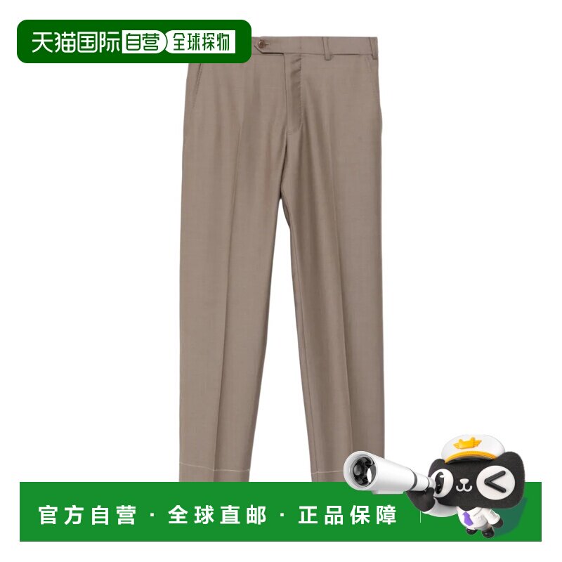 BRIONI 男士休闲裤 RPC60MOCA619696 SS2026 灰色 腰带袢休闲裤