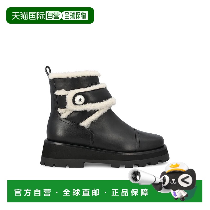 1h可退 JIMMY CHOO 女士靴子 MEENAFLATEWDBLACKAI25 AW2025