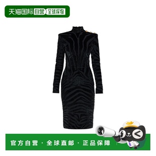 AW2025 FF0RF075JL110PA 黑色 Dress BALMAIN with 女士连衣裙