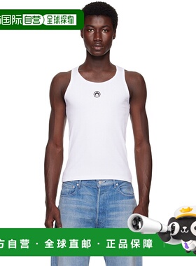 1h可退 潮奢 Marine Serre 男士 白色 Organic Cotton Rib 背心 M
