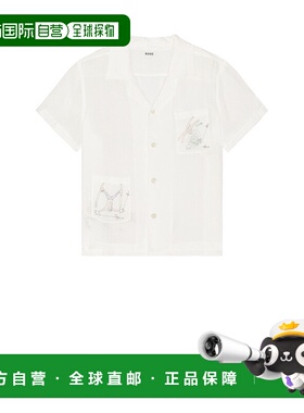 1h可退 潮奢 Bode 男士 Skiers 短袖衬衫 MRF24SH055