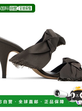 1h可退 潮奢 The Row 女士 棕色 Vika Knot 凉鞋 F1569W326高跟