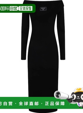 BALMAIN 女士连衣裙 EF1RL109KH820 SS2025 黑色 Balmain Ls Doub