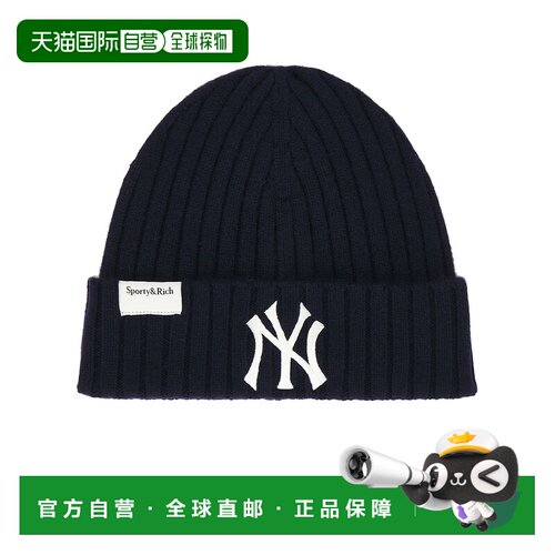 SPORTY&RICH/Yankees Serif男士毛线帽
