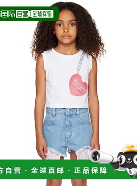 1h可退 潮奢 Gcds 女童 白色图案儿童背心童装 DDM009