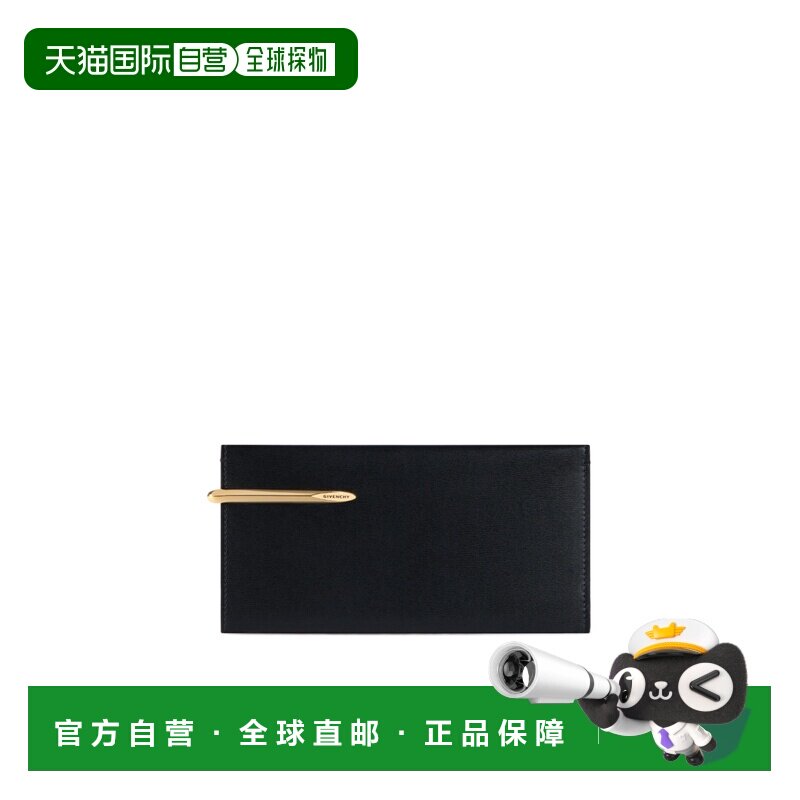 GIVENCHY 女士卡包 BB60QEB2D3001 SS2025 黑色 徽标钱包