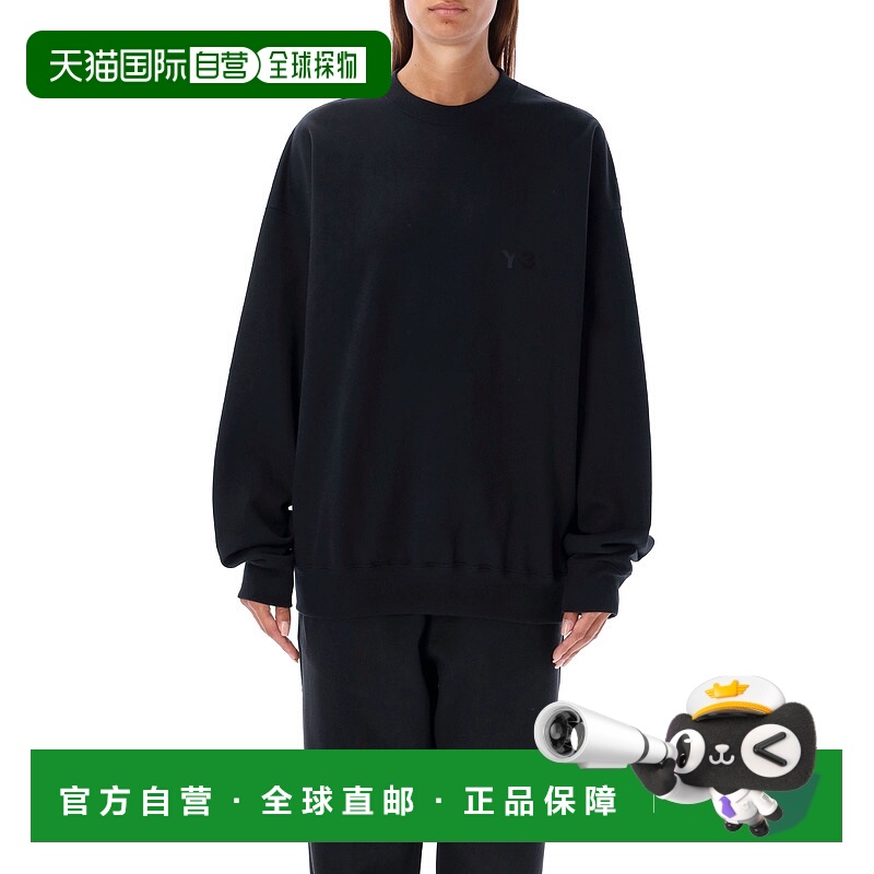 1h可退 Y-3 女士卫衣 IW0075BLACK AW2025 黑色 Y-3 BRUSHED TERR
