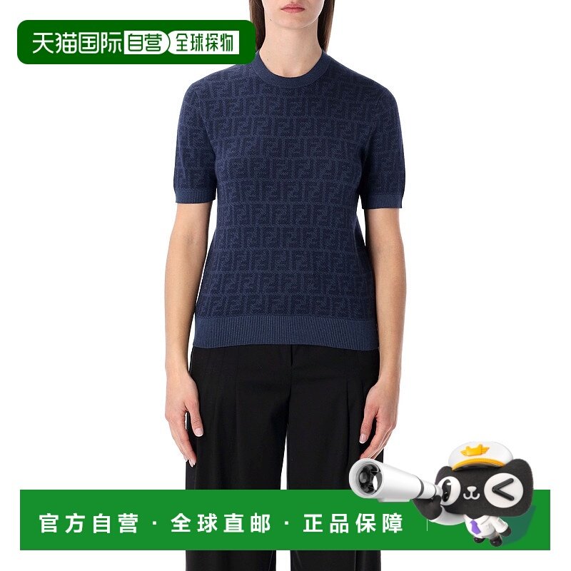 FENDI 女士针织衫 FZXE50AYM1F1UKI SS2026 蓝色 Fendi Knitwear