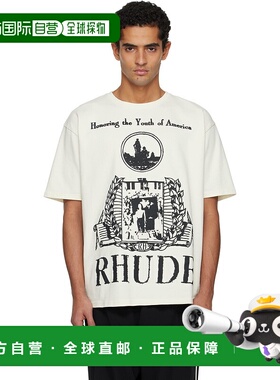 1h可退 潮奢 Rhude 男士 灰白色 Youth Of America T 恤 RHFW25TT