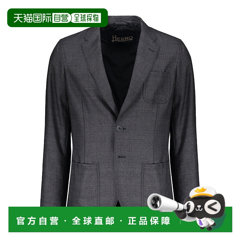 1h可退 HERNO 男士西服 GA000153U333779200 AW2023 灰色