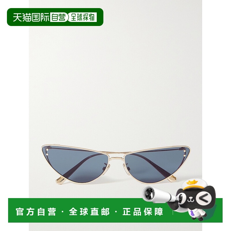 1h可退 潮奢 DIOR 迪奥 女士 Miss B1U 金色金属猫眼太阳镜 CD400