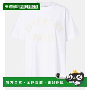 女士 1h可退 纪梵希 Givenchy 巴黎徽标棉质针织T恤 潮奢