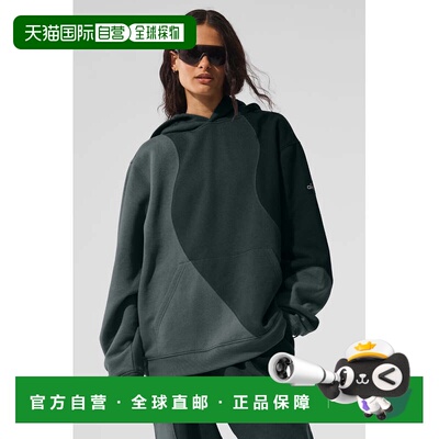 alo yoga Accolade 拼色连帽休闲套头长袖卫衣 男女同款u3039rCha