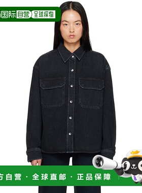 1h可退 潮奢 AGOLDE 女士 黑色 Gwen Slice 牛仔衬衫 A72991557