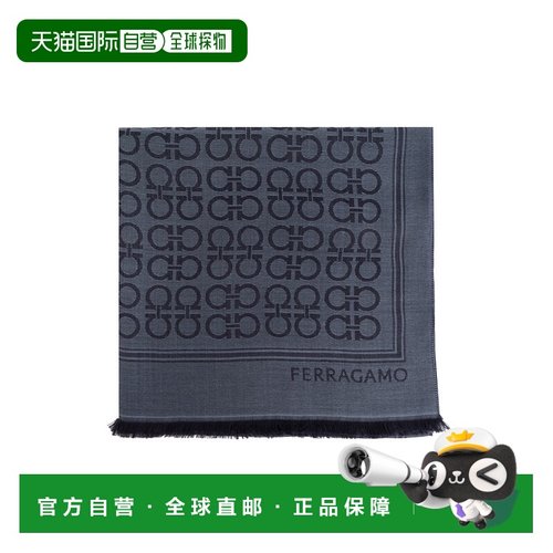 FERRAGAMO/菲拉格慕男士围巾520144STNEWFIBBIE785253BLUETTE羊毛