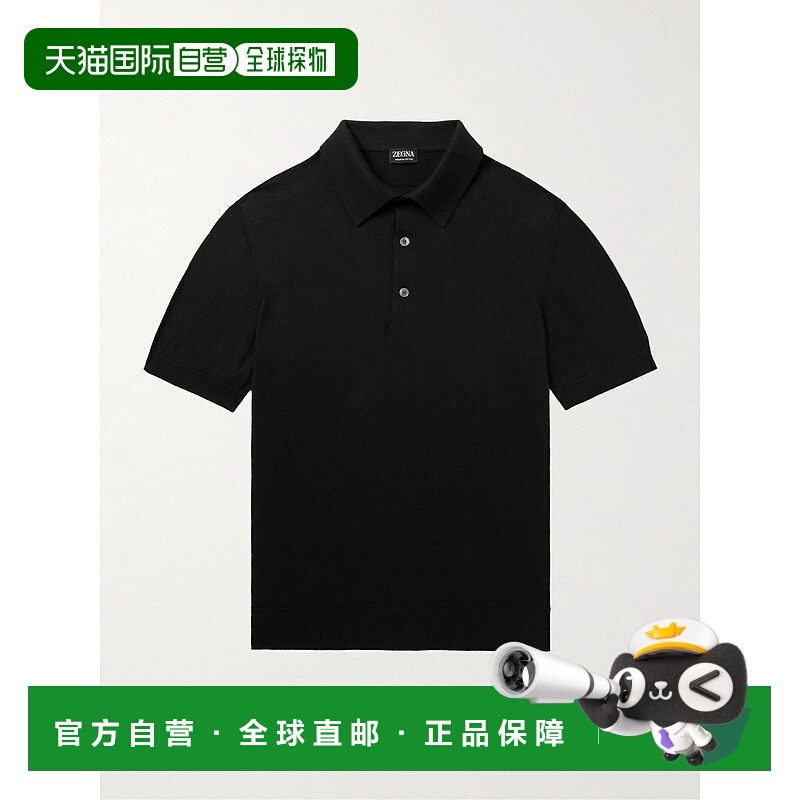 1h可退 潮奢 Zegna 杰尼亚 男士 修身棉质Polo衫 UFC90A9C32K09