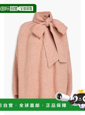 1h可退 潮奢 ZIMMERMANN 女士 Donegal 蝴蝶结羊毛混纺花呢衫 072