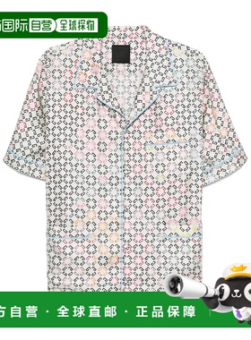 GIVENCHY 男士衬衫 BM613U15Z8960 SS2025 白色短袖