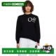 white 女士 Bookish 1h可退 灰色 off Logo Crop 潮奢 连帽衫 OWH