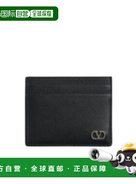 VALENTINO 男士钱包 YP0AP4UAG0NO CO 黑色 徽标卡包