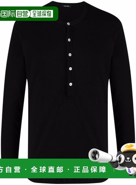 1h可退 潮奢 Tom Ford 汤姆 福特 男士 HENLEY-NECK 长袖针织T恤