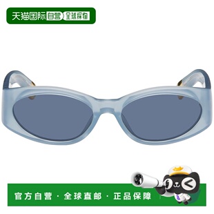 1h可退 潮奢 Jacquemus 女士 蓝色 Les Lunettes Ovalo 太阳镜 JA