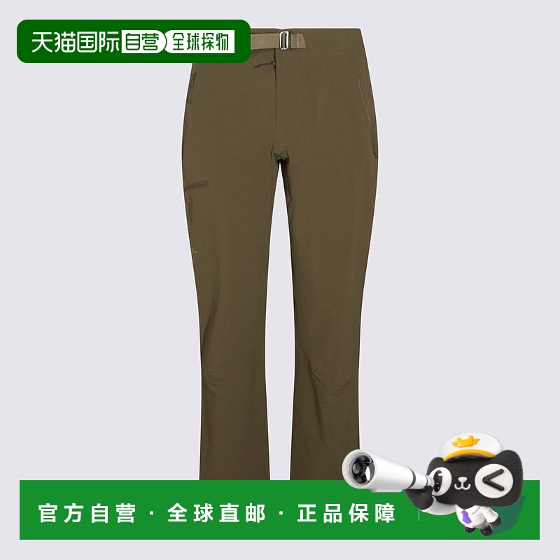 1h可退 潮奢 arc'teryx 始祖鸟 男士 深色绿色尼龙长裤 X00000992