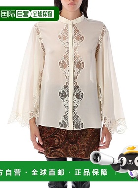 CHLOÉ 女士衬衫 25ACH25AHT33117114 AW2025 白色 Chloe Fluid Si