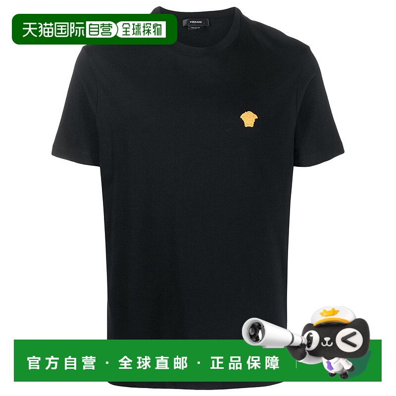 VERSACE 男士T恤 10084811A084891B000 AW2025 黑色