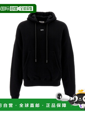 OFF-WHITE 男士卫衣 OMBB085F23FLE0011001 CO 黑色帽衫