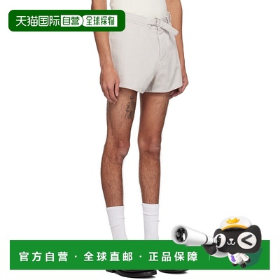 OUR LEGACY 男士短裤 M2254OD SS2025 白色 腰带环短裤