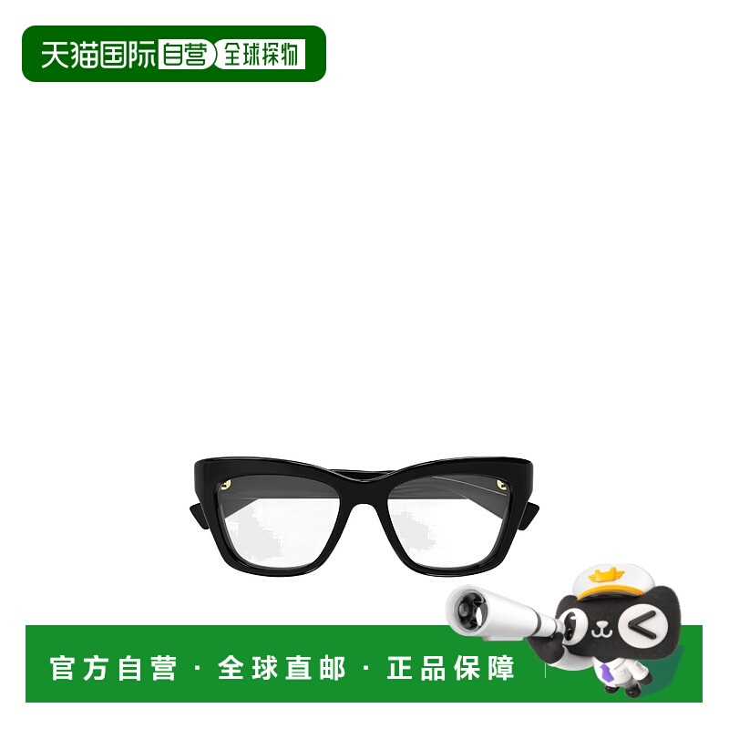 1h可退 GUCCI 女士眼镜 GG1810O002 SS2025 黑色 猫眼造型镜框
