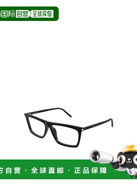 SAINT LAURENT 男士眼镜 SL803005 SS2025 黑色 矩形平光镜