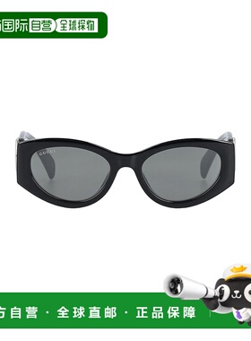 GUCCI 女士太阳镜 797431J16911012 AW2024 黑色 'Cat Eye' sungl