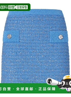 PINKO 女士半身裙 104730A2FEF46 SS2025 蓝色 针织半身裙包臀裙